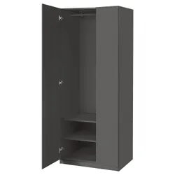 IKEA PAX / FORSAND(896.262.49) комбінований гардероб, темно-сірий/темно-сірий
