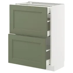 IKEA METOD / MAXIMERA(295.185.06) Кабінет STJ 2FR/3SZU, Biały/axstad gria -green