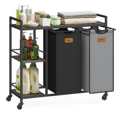 Мобільний кошик для пральня 2 камер