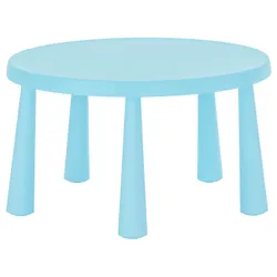 IKEA MAMMUT(105.819.94) дитячий стіл, для приміщення/на відкритому повітрі/блакитний