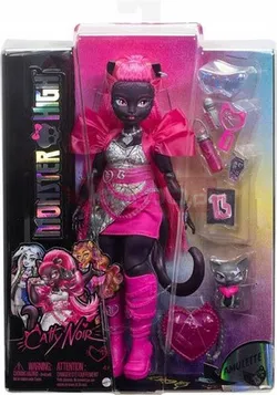 Лялька MONSTER HIGH CATTY NOIR з чорним котом-сфінксом Амулет HXH76