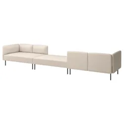 IKEA LILLEHEM(695.362.16) Модульний диван з 6 осіб, Вісл/бежевий метал