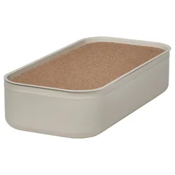 IKEA HARVMATTA(705.552.99) ящик з кришкою, світло-бежевий