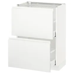 IKEA METOD / MAXIMERA(691.128.30) шафа / 2 szu /, білий / Voxtorp матовий білий