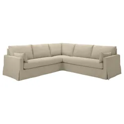 IKEA HYLTARP(694.958.57) 4-місний кутовий диван, Хемместа світло-бежевий