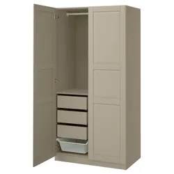 IKEA PAX / TYSSEDAL(996.031.67) Комбінація гардеробу, сірий -рог/сірий