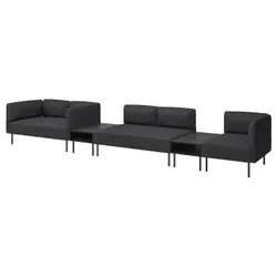 IKEA LILLEHEM(795.534.65) 5-OS-диван-модуль з бічним столом, Gunnared/Darky Grey Metal