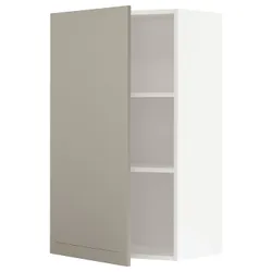 IKEA METOD(294.652.68) навісна шафа з полицями, білий / Stensund beige