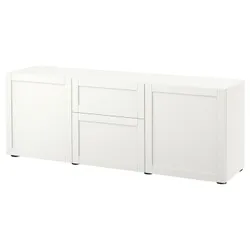 IKEA BESTÅ(093.251.89) поєднання з ящиками, білий / Ханвікен білий