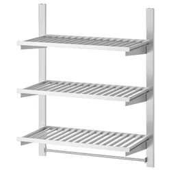 IKEA KUNGSFORS(993.082.65) підвісна рейка з половиною / штангою, нержавіюча сталь