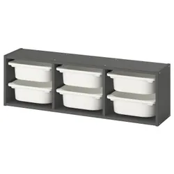 IKEA TROFAST(795.754.91) настінна шафа, сірий/білий