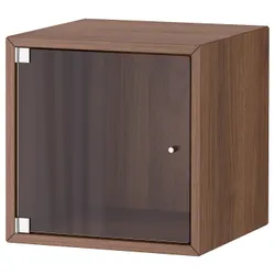 IKEA EKET(795.330.19) стінна шафа/скляні двері, коричневий горіх