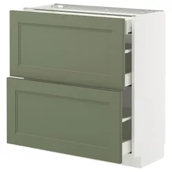 IKEA METOD / MAXIMERA(295.172.86) Кабінет STJ 2FR/3SZU, Biały/axstad gria -green
