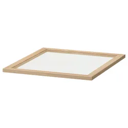 IKEA KOMPLEMENT(402.576.54) скляна полиця, білий морений дуб