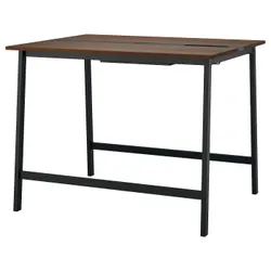 IKEA MITTZON(095.334.71) Конференц-стіл, шпон горіха/чорний