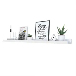 Біла полиця, що плаває, 110 см.