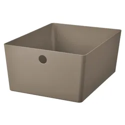 IKEA KUGGIS(205.862.36) контейнер, Темно-сірий бісж