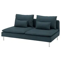 IKEA SÖDERHAMN(094.305.57) секція на 3 особи, Хіларед темно-синій