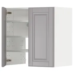 IKEA METOD(195.052.79) шафа з витяжкою та полицею/дверями, білий/сірий Bodbyn