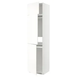 IKEA METOD(695.073.65) висока шафа для льоду/морозильна камера/3 двері, білий/Вальстена білий