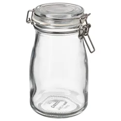 IKEA KORKEN(905.413.67) пляшка з кришкою, прозоре скло
