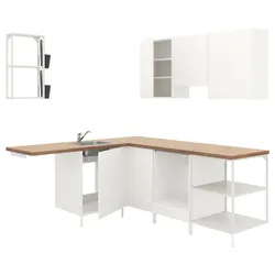 IKEA ENHET(393.379.92) кутова кухня, білий