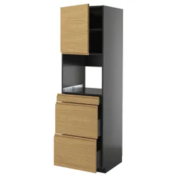 IKEA METOD / KNIVSHULT(995.884.64) SZA для дверей вагона Mike Station/3SZU, Czarnoszary/Voxtorp imit. дуб