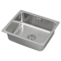 IKEA HILLESJÖN(794.017.35) врізна раковина, 1 чаша, нержавіюча сталь