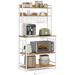 Біла кухонна стійка з силовою смугою