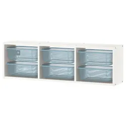 IKEA TROFAST(394.782.08) настінна шафа, білий/сіро-блакитний