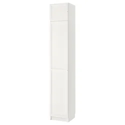 IKEA BILLY / OXBERG(894.248.35) книжкова шафа з надбудовою/дверцями, білий