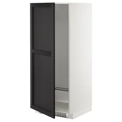IKEA METOD(392.578.05) висота шафи / замок, білий/забарвлений лерхітановим чорним