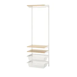IKEA BOAXEL(095.757.86) комбінований гардероб, білий/дуб