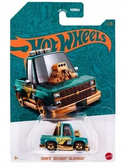 Модель HOT WHEELS PEARL & CHROME 1/6 HVX00 Toon'd '83 Chevy Silverado