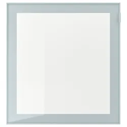 IKEA GLASSVIK(004.887.79) скляні двері, світло-сіро-блакитне/прозоре скло