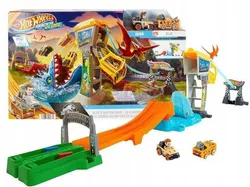 Набір гоночної траси Hot Wheels RacerVerse "Світ Юрського періоду" + 2 машинки HTP12