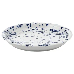 IKEA SILVERSIDA(606.097.35) тарілка, візерунок/синій