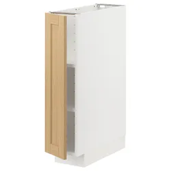 IKEA METOD(495.090.87) підлогова шафа/полиці, білий/Дуб Форсбака