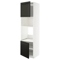 IKEA METOD(995.788.65) SZA St Pie/Mikr 2DR/HALT, Biały/Bodbyn Black