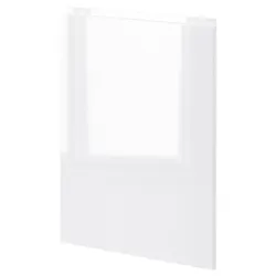 IKEA METOD(695.301.58) 1 передня панель для посудомийної машини, Воксторп глянець/білий
