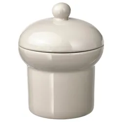 IKEA SPINNARHAJ(605.418.49) контейнер з кришкою, вершковий