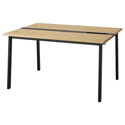 IKEA MITTZON(995.334.00) Конференц-стіл, дуб/чорний шпон