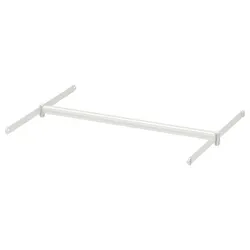 IKEA HJÄLPA(394.282.80) штанга для одягу + 2 підвіски, регульований / білий