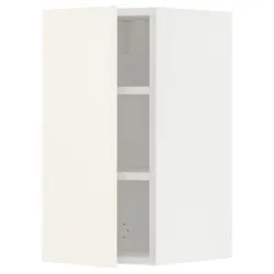 IKEA METOD(295.072.68) навісна шафа з полицями, білий/Вальстена білий