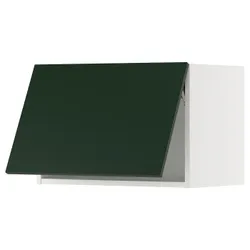 IKEA METOD(095.576.26) горизонтальна настінна шафа, білий/Хавсторп темно-зелений