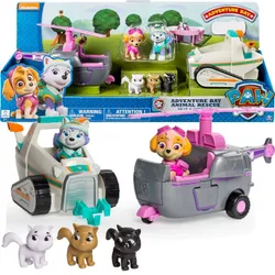 РЯТУВАЛЬНИЙ НАБІР PAW PATROL SKYE AND EVEREST ТРАНСПОРТ І ФІГУРКИ + КІТКИ