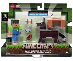 Фігурка MINECRAFT SUNNY піксельна фігурка, ВІСЕЛ + аксесуари HTL90