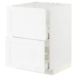 IKEA METOD / MAXIMERA (794.734.02) 2 шт + 2 шт / 2 шт, Enköping білий / ефект білого дерева