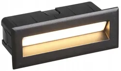 Вбудований світильник для зовнішнього освітлення BAY Black 5W LED 3000K IP65 для зовнішньої тераси