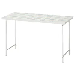 IKEA LAGKAPTEN / SPÄND(995.827.68) стіл, Різнокольорова/біла решітка